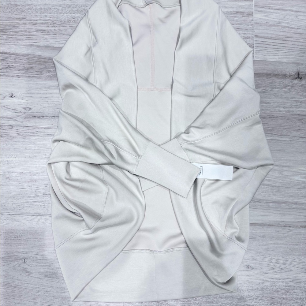 Beige Yoga Drape Cardigan